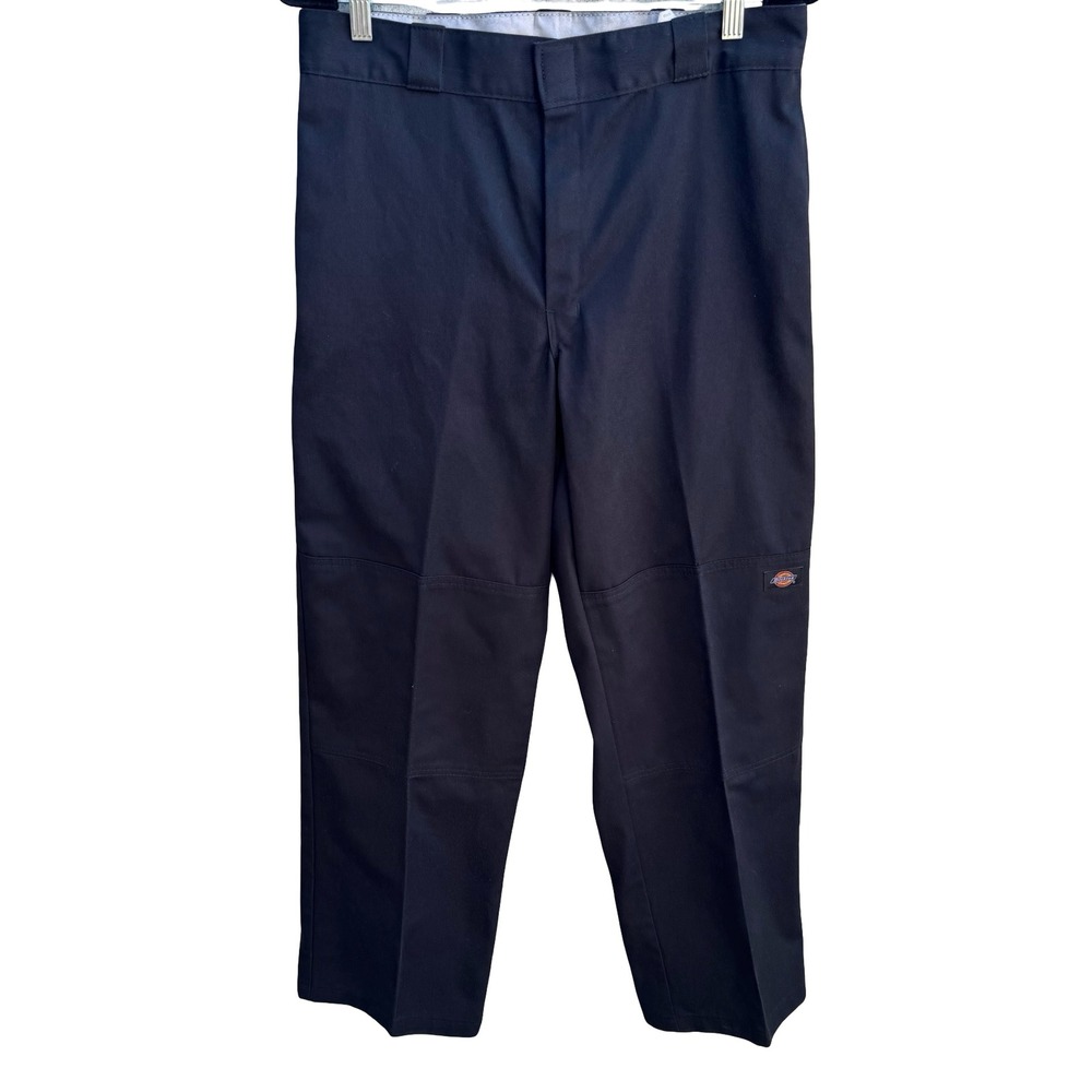 Dickies Loose Fit Double Knee Work Pants Black 85283BK Mens Streetwear Skater